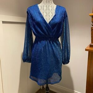 Sparkly blue dress size Small NWT